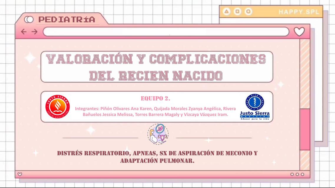 Evaluación del Recién Nacido