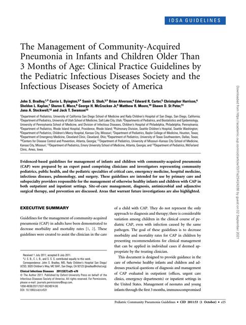 Pediatric Infectious Diseases Society 