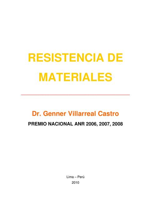 Resistencia De Materiales   Dr. Genner Villarreal Castro.Pdf