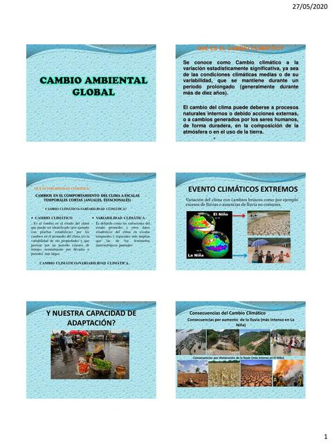 Cambio Ambiental Global