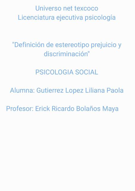 ¿Qué es Prejuicio, Juicio y Discriminación?