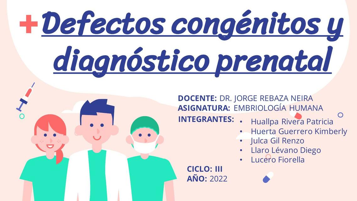 Defectos Congénitos y Diagnostico Prenatal 