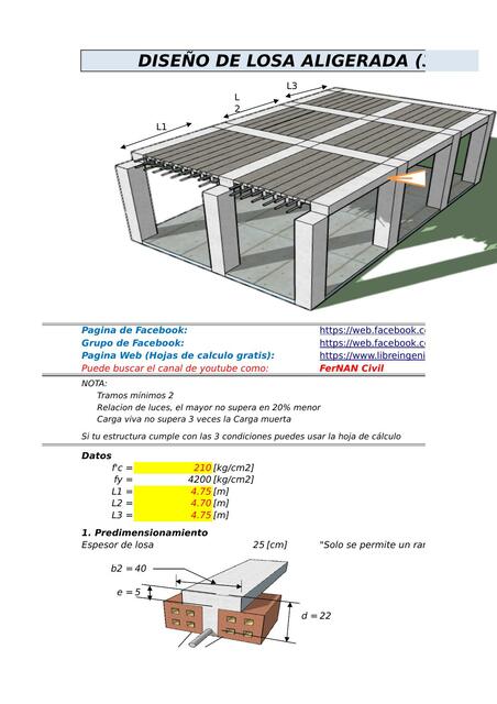 Diseño de Losa Aligerada