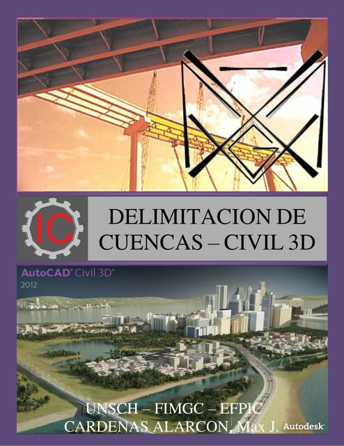 Delimitación de Cuencas Hidráulicas CIVIL 3D