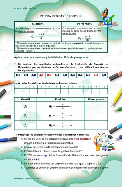 Prueba Medidas de Pocisión