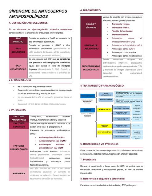 Síndrome de Anticuerpos Antifosfolípidos 