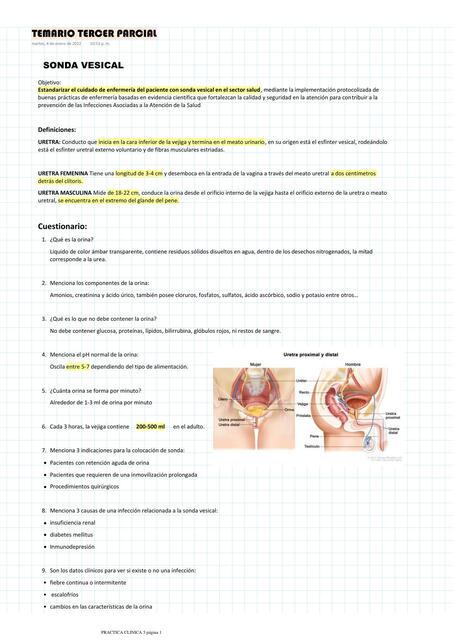 Temario Tercer Parcial de Clínica