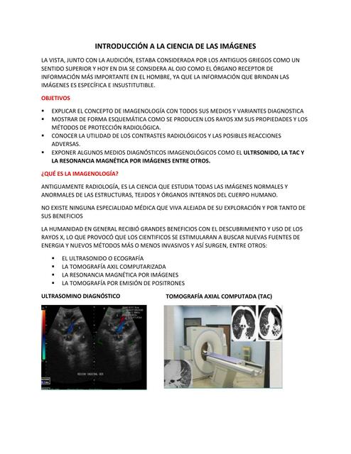 Introducción a la Ciencia de las Imágenes 