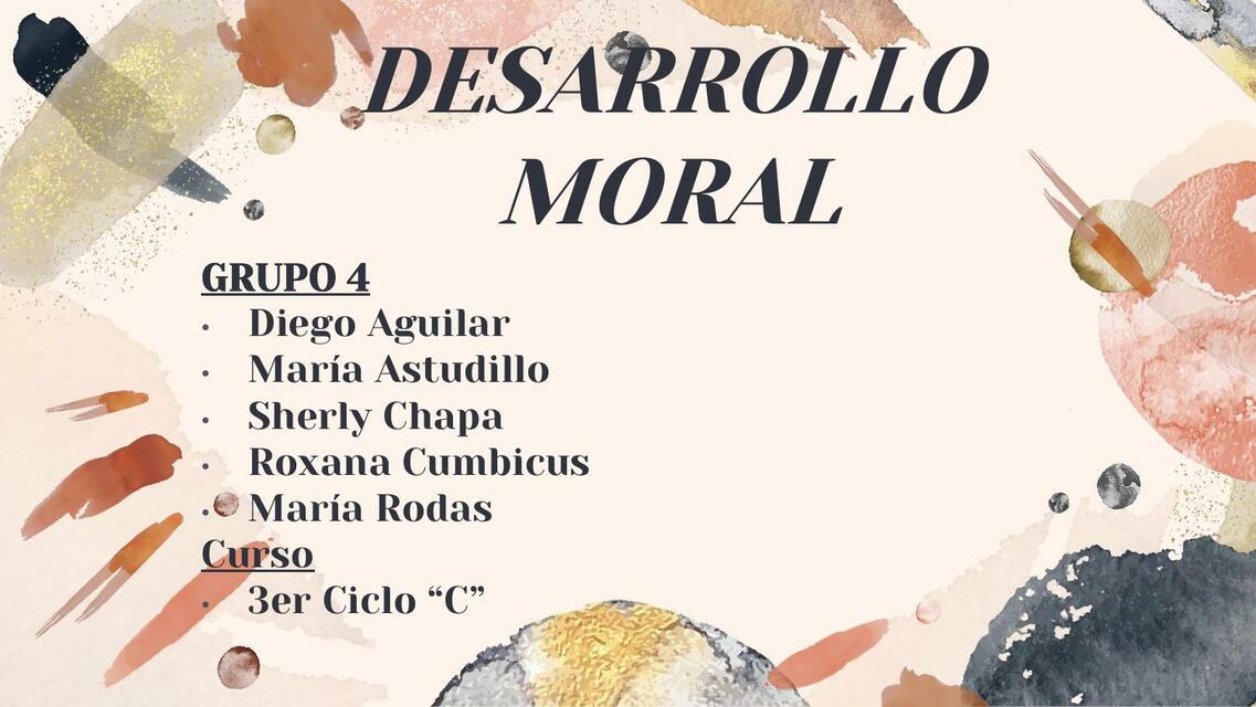 Desarrollo Moral