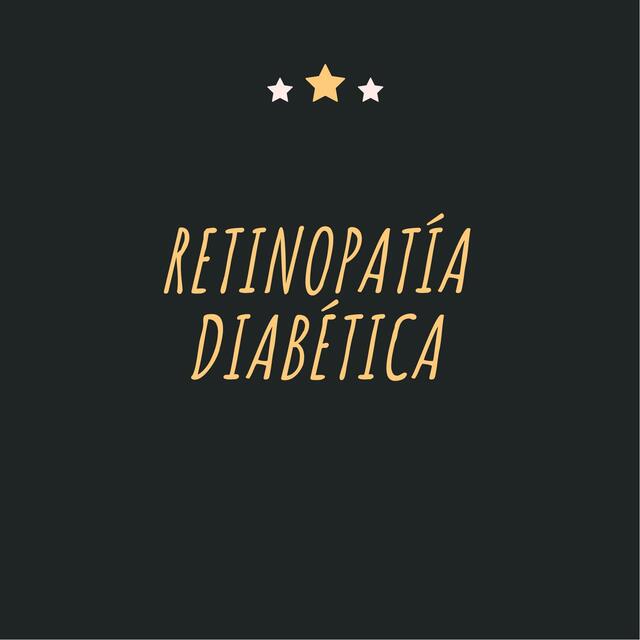 Retinopatía diabética