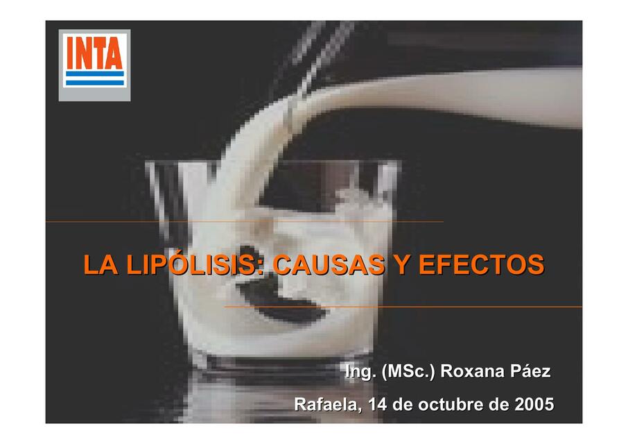 La lipólisis: causas y efectos