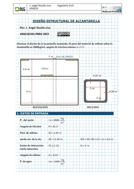 Diseño Estructural de Alcantarilla 