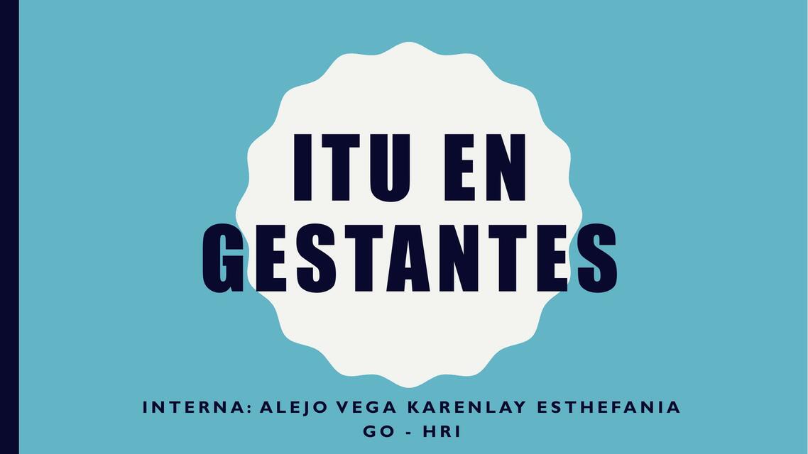 ITU en gestantes