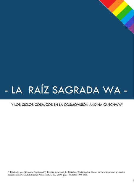 La raíz sagrada