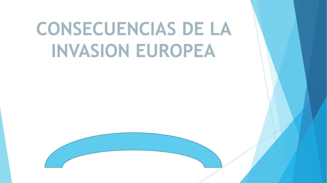 Consecuencias de la Invasión Europea