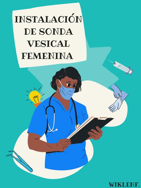 Instalación de Sonda Vesical Femenina