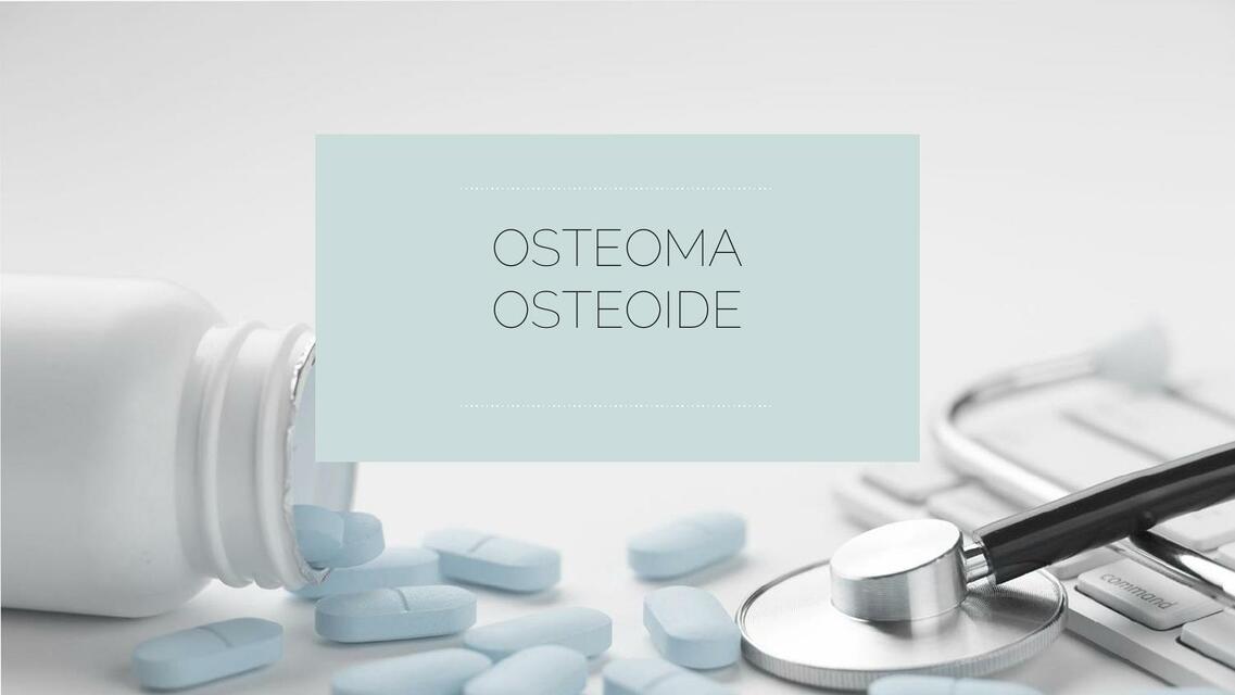 Osteoma Osteoide