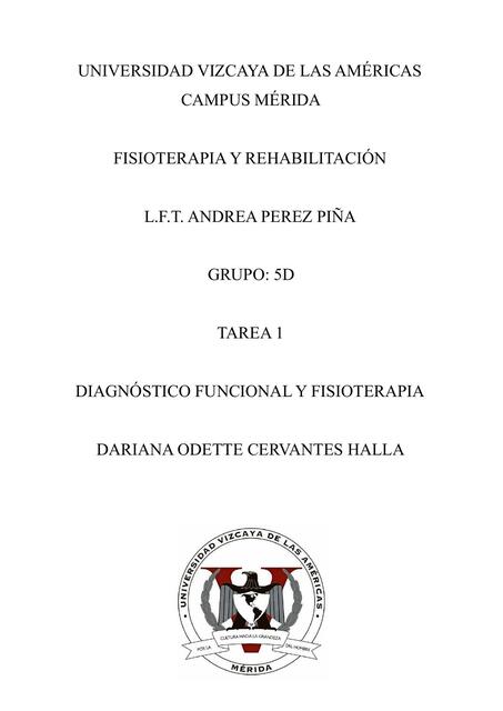 Diagnóstico Funcional y Fisioterapia