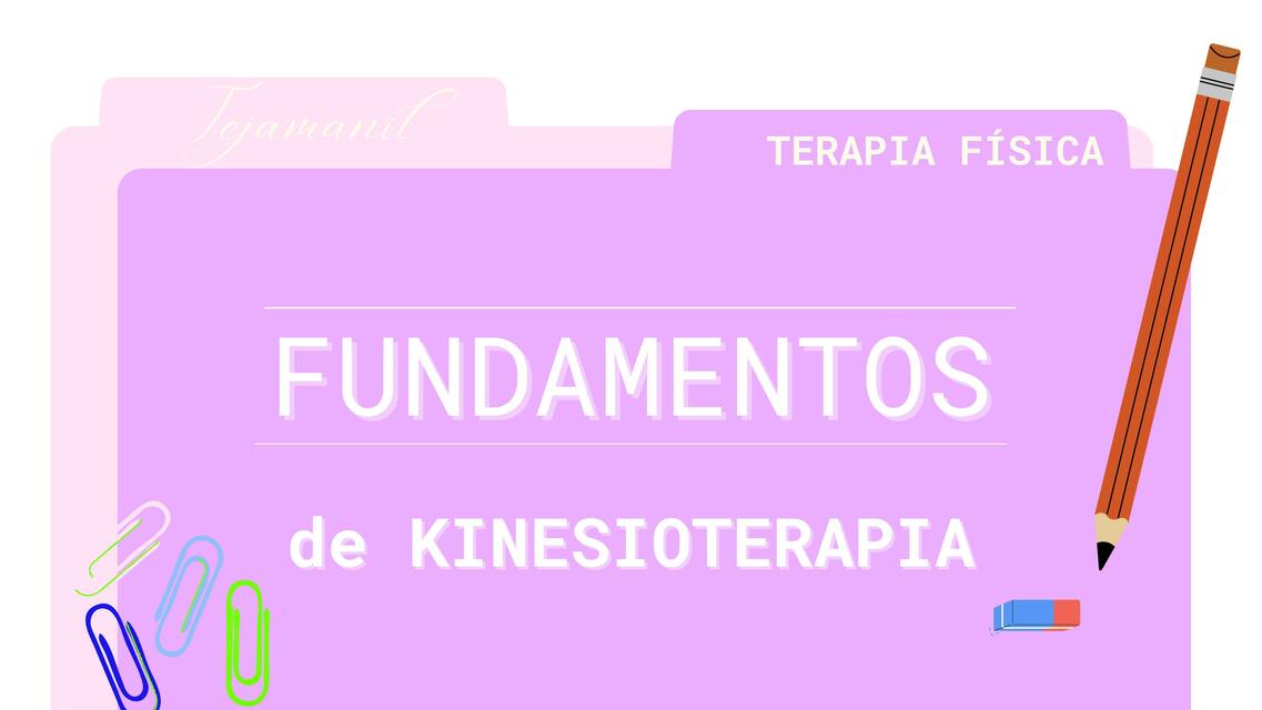 Fundamentos de Kinesioterapia