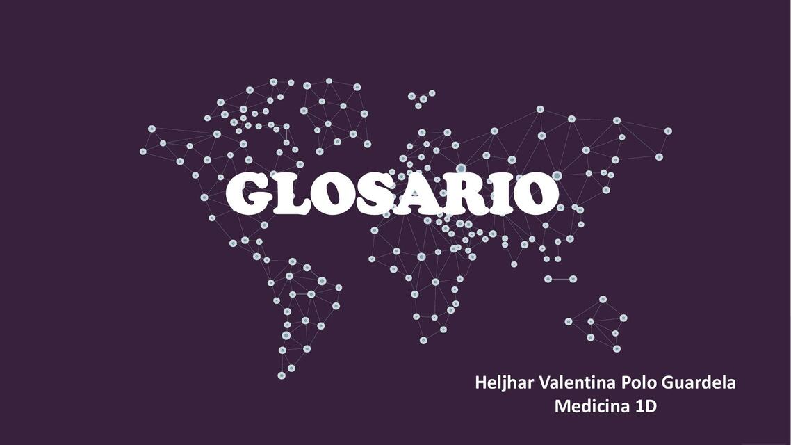 Glosario de Comunicación 