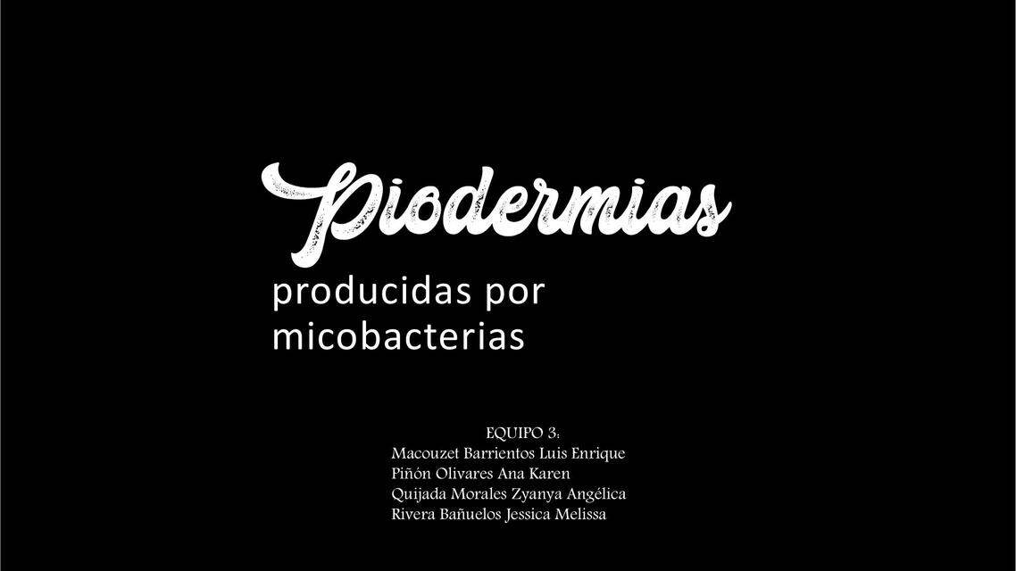 Piodermas