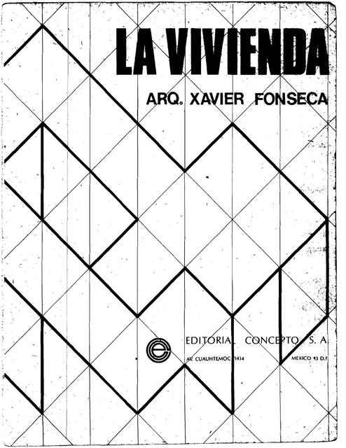 La Vivienda   Xavier Fonseca   Arq Libros