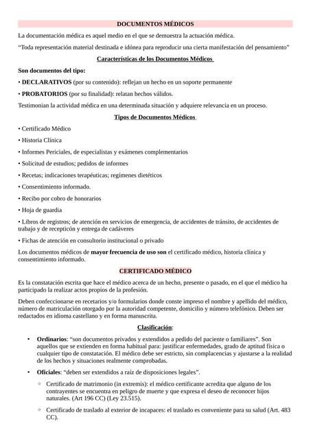 Documentos Médicos