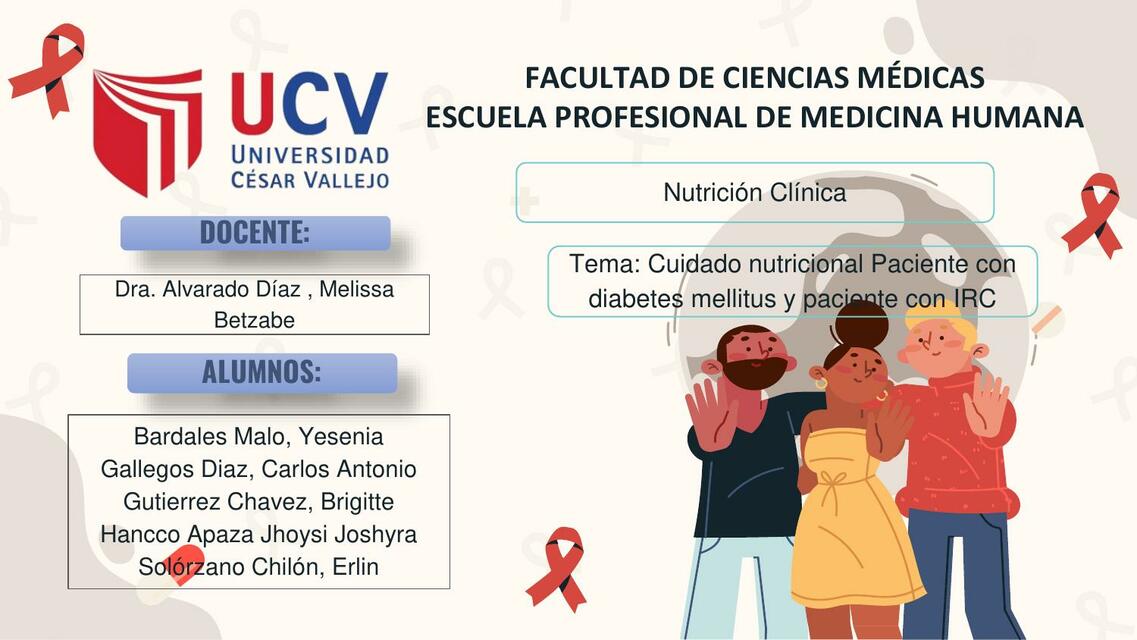 Cuidado nutricional Paciente con diabetes mellitus y paciente con IRC