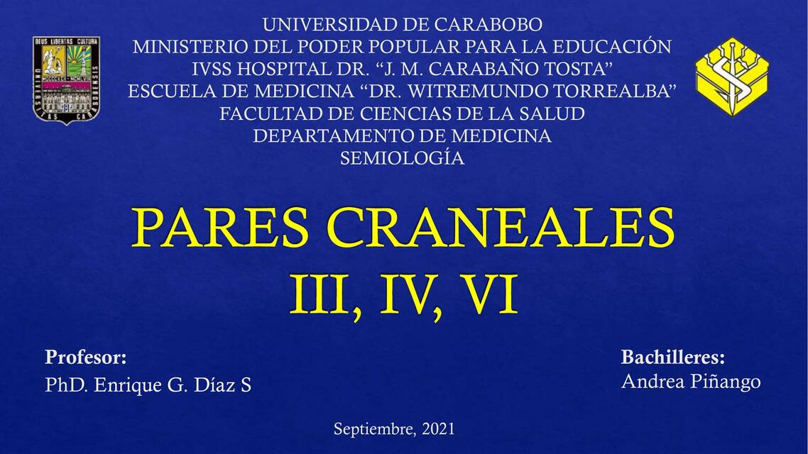 Pares Craneales III IV VI