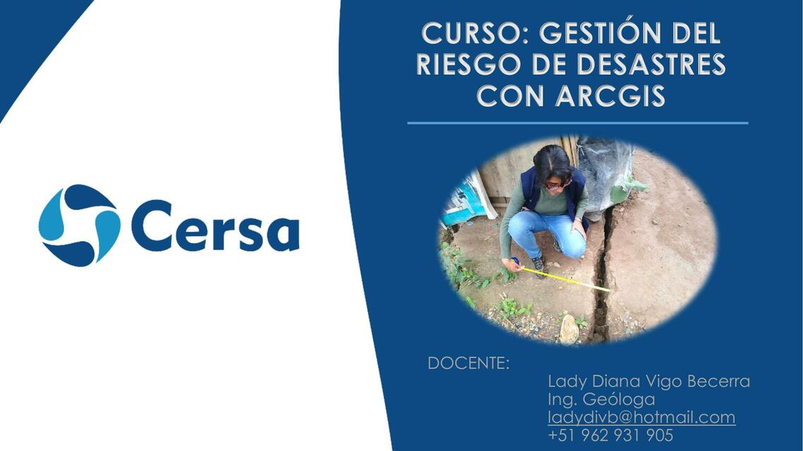 Gestión de Riesgo de Desastres con ARCGIS