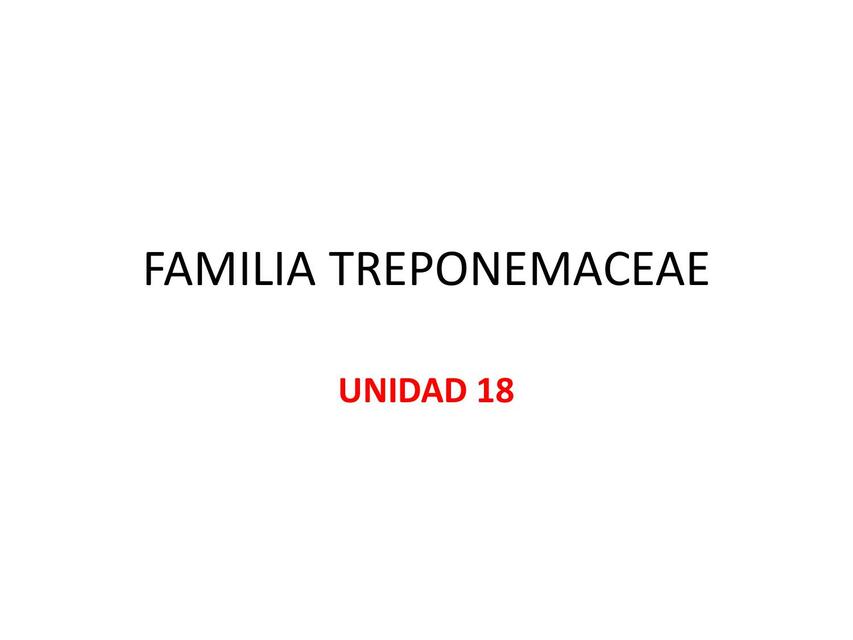 Familia Treponemaceae 