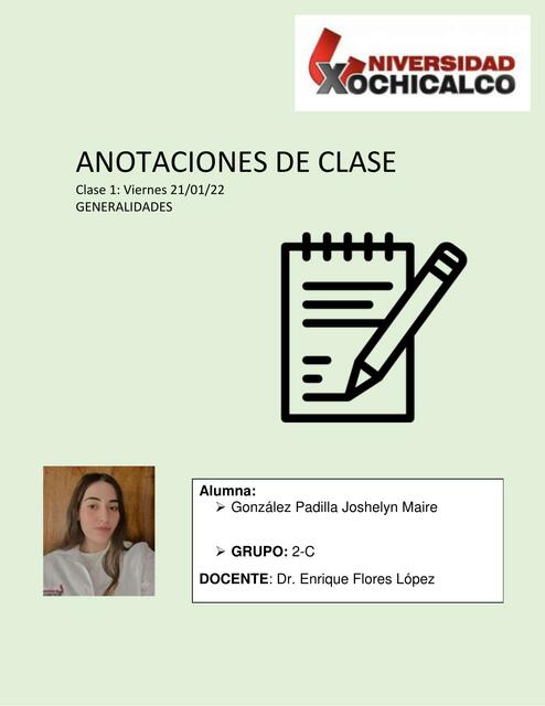 Anotaciones de Clase 