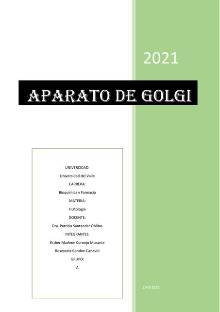 Aparato de Golgi 