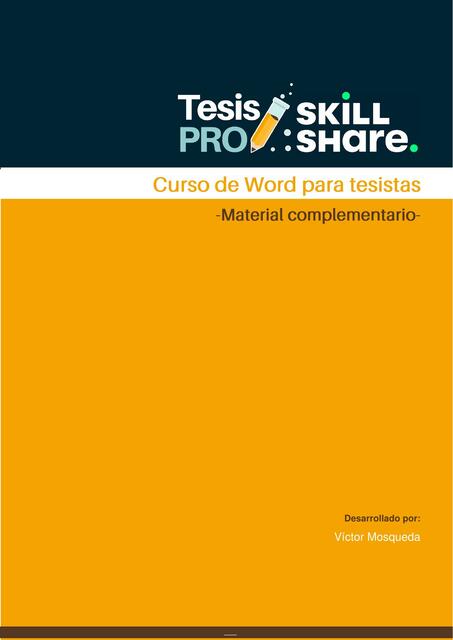 Material Complementario Curso de Word para Tesistas