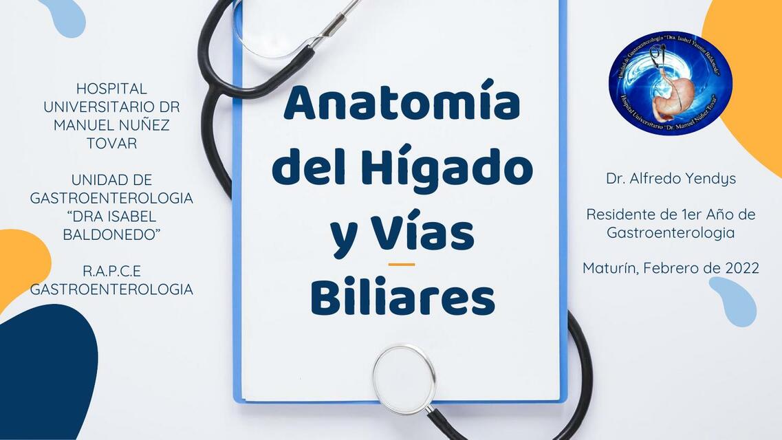 Anatomia Hepatica y de Vias Biliares