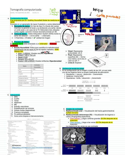 Conceptos Básicos de Tomografía