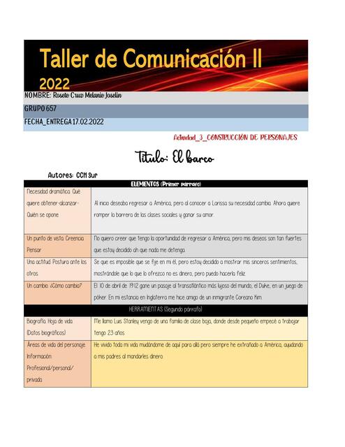 Taller de Comunicación