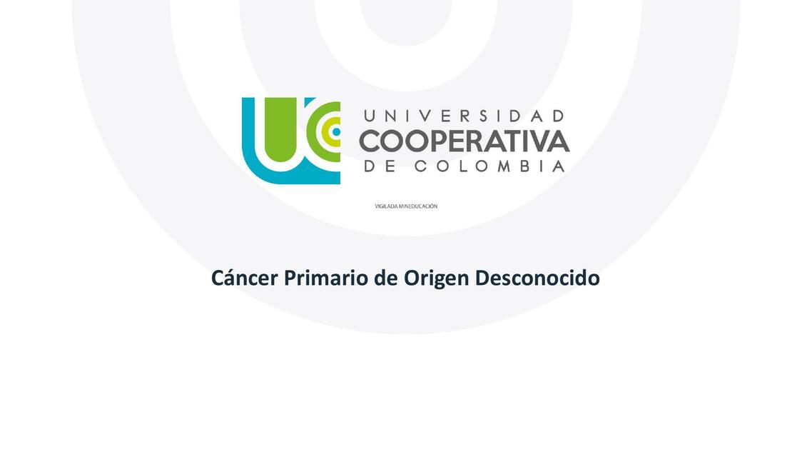 Cáncer primario de origen desconocido