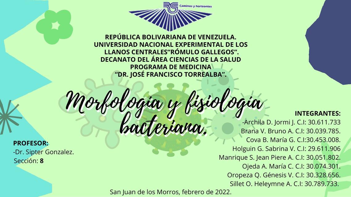 Morfología y fisiología bacteriana