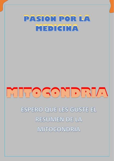 Mitocondria 