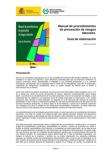 Manual Ing. Prevencion Procedimientos.Pdf