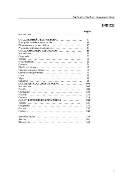 Diseño de estructuras para arquitectura 