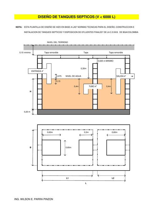 Diseño de Tanques Sépticos