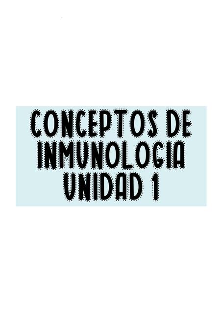 Conceptos de Inmunología 