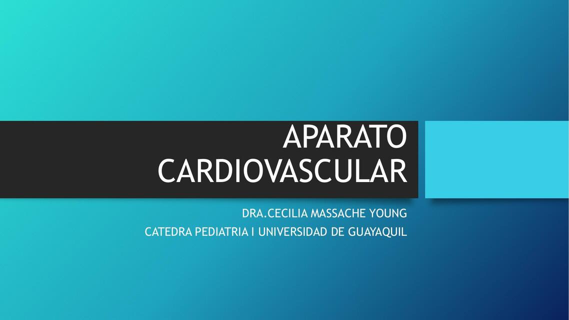 Aparato Cardiovascular 