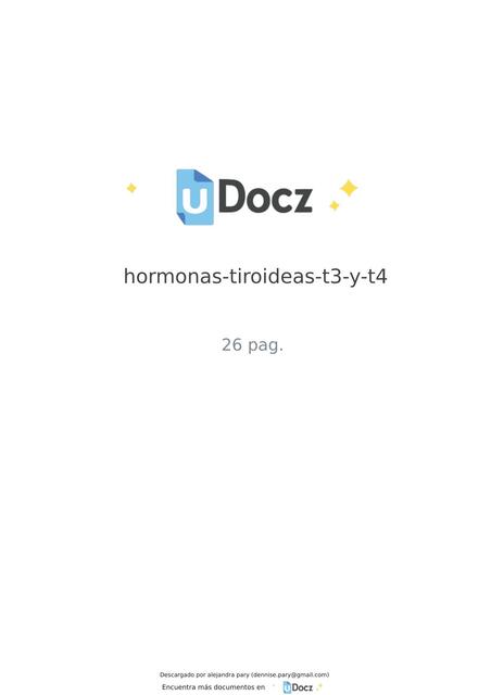 Hormonas Tiroideas t3 y t4 