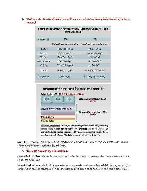 Caso clínico Agua y Electrolitos