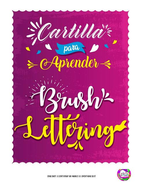 Cartiila de Lettering