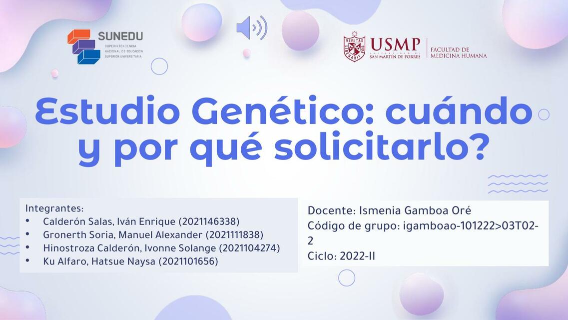 Estudio Genético: cuándo y por qué solicitarlo?