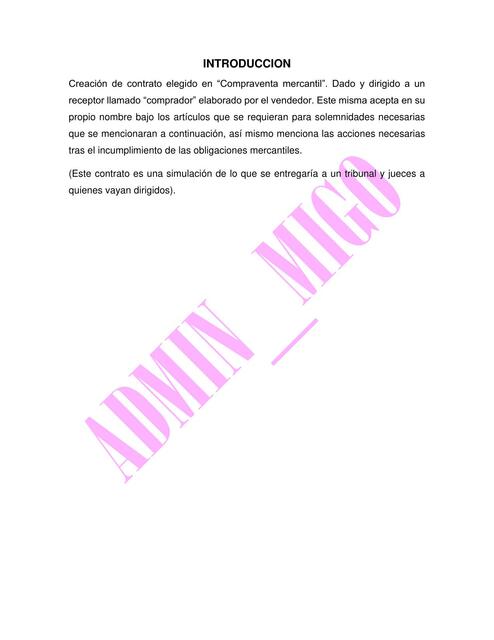 Contrato Mercantil